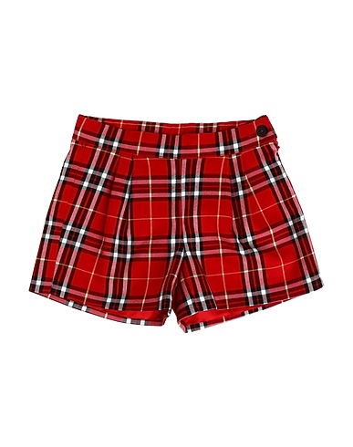 PICCOLA LUDO Shorts & Bermuda Red 60% Polyester, 38% Viscose, 2% Elastane