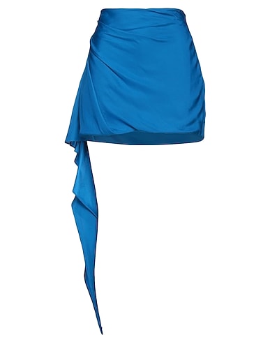 GAUGE81 Mini skirt Bright blue 100% Silk