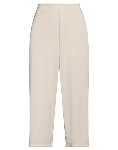 SEVENTY VENEZIA Casual trouser Off white 94% Polyester, 6% Elastane