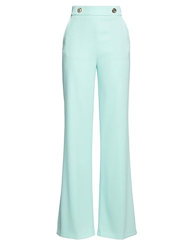 PINKO Casual trouser Light green 98% Polyester, 2% Elastane