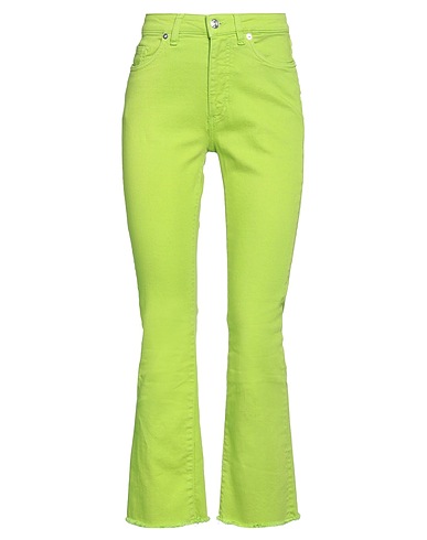 NINE IN THE MORNING Bootcut Jeans Lime green 93% Cotton, 5% Elastomultiester, 2% Elastane