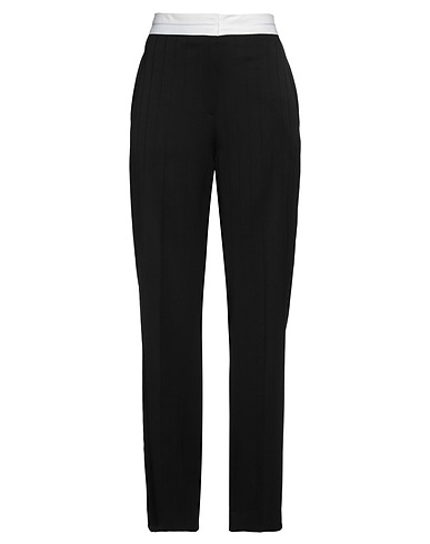VICTORIA BECKHAM ボトムス ブラック アセテート 60% / レーヨン 40% / ポリエステル / コットン