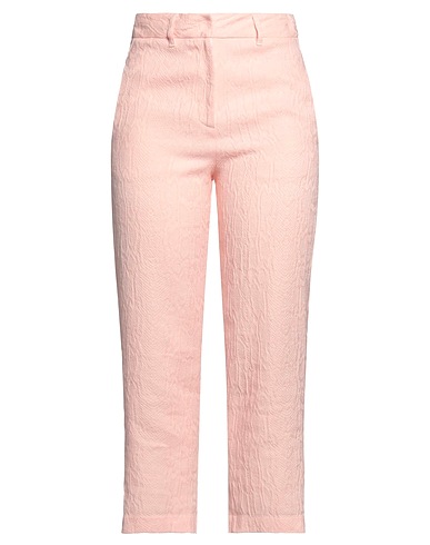 FORTE_FORTE Pantalone Rosa 64% Lino, 32% Cotone, 4% Acrilico
