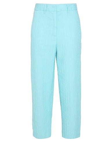 FORTE_FORTE Casual trouser Sky blue 64% Linen, 32% Cotton, 4% Acrylic