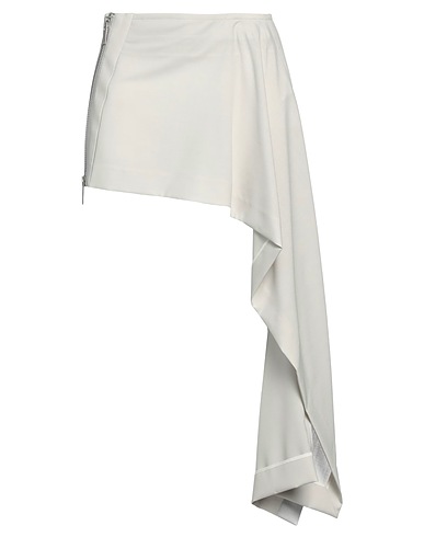 SACAI ミニスカート ライトグレー ポリエステル 70% / ウール 30% / キュプラ