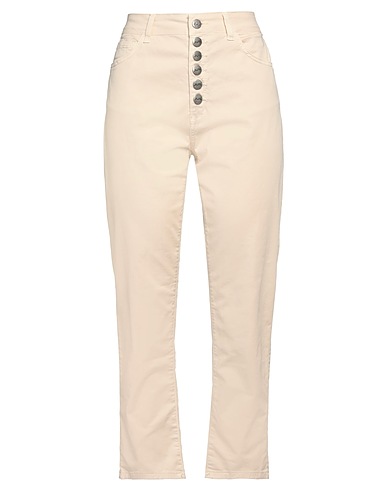 JIJIL Casual trouser Beige 97% Cotton, 3% Elastane