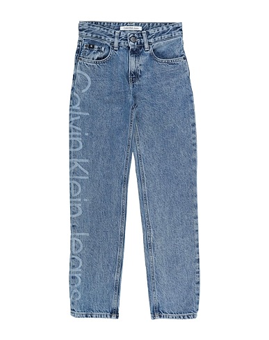 CALVIN KLEIN JEANS Denim trousers Blue 80% Cotton, 20% Recycled cotton
