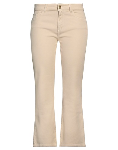 JIJIL Casual trouser Beige 97% Cotton, 3% Elastane