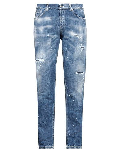 DONDUP Denim pants Blue 98% Organic cotton, 2% Elastane