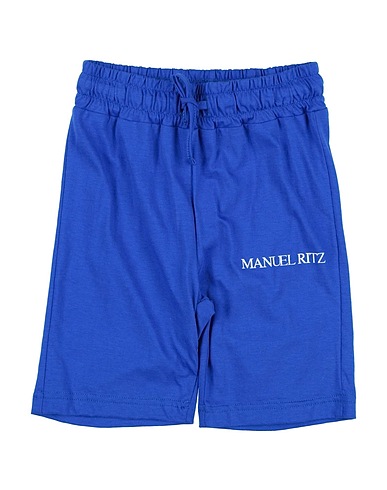 MANUEL RITZ Shorts & Bermuda Blue 100% Cotton