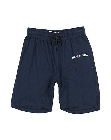 MANUEL RITZ Shorts & Bermuda Blu navy 100% Cotone