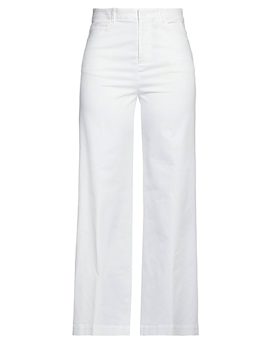 QL2  QUELLEDUE Hosen Weiß 98% Baumwolle, 2% Elastan