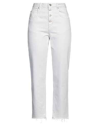 MARANT ÉTOILE Denim trousers Off white 100% Cotton