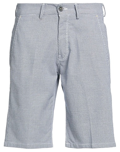 MANUEL RITZ Shorts & Bermuda Blue 49% Cotton, 49% Polyester, 2% Elastane
