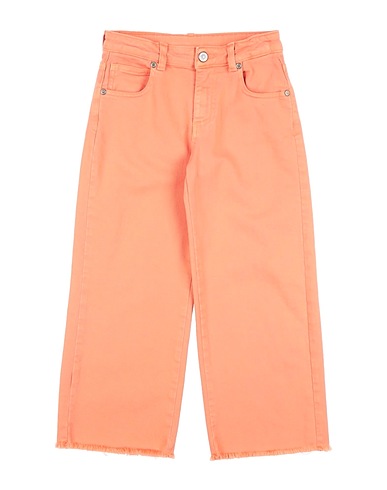 PLEASE Denim trousers Orange 98% Cotton, 2% Elastane