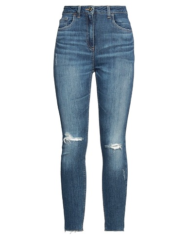 ELISABETTA FRANCHI Denim pants Blue 97% Cotton, 3% Elastane