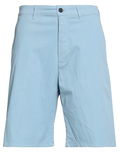 DEPARTMENT 5 Shorts & Bermuda Pastel blue 97% Cotton, 3% Elastane