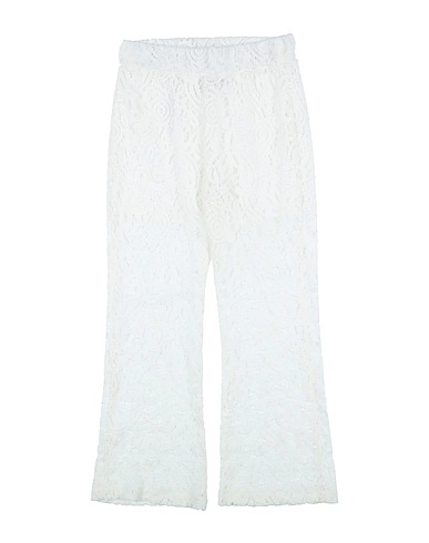 DIXIE Casual trouser White 42% Cotton, 33% Viscose, 24% Polyamide, 1% Polyester