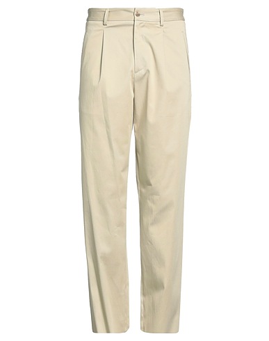 LARDINI Casual trouser Beige 97% Cotton, 3% Elastane