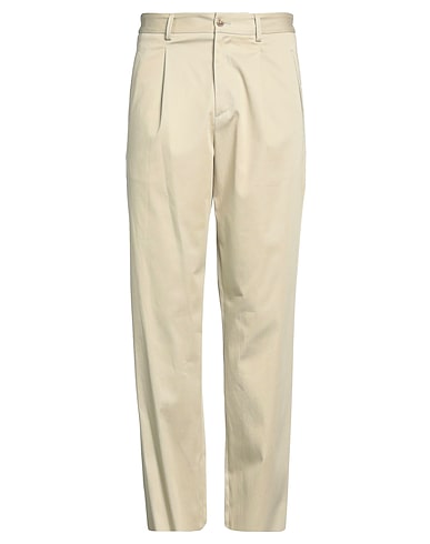 LARDINI Casual pants BEIGE 97% Cotton, 3% Elastane