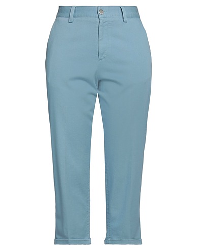 PT Torino Casual trouser Light blue 92% Cotton, 6% Elastomultiester, 2% Elastane