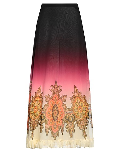 ETRO Long skirt Black 100% Silk