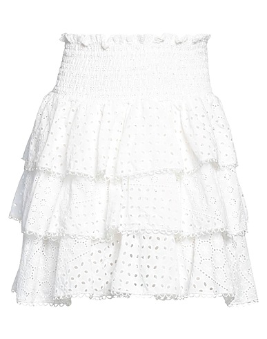 CC BY CAMILLA CAPPELLI Mini skirt White 100% Cotton