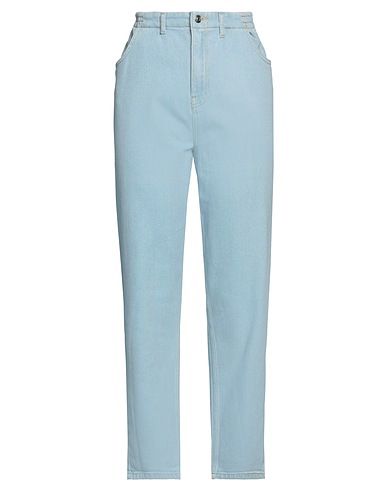 ÂME Denim trousers Blue 99% Cotton, 1% Elastane