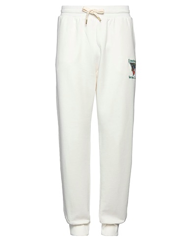 CASABLANCA Casual trouser Off white 100% Organic cotton, Polyester