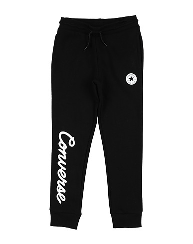 CONVERSE Casual trouser SIGNATURE CHUCK PATCH JOGGER
 Black 60% Cotton, 40% Polyester