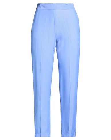 FORTE_FORTE Casual pants Light blue 100% Viscose, Cupro