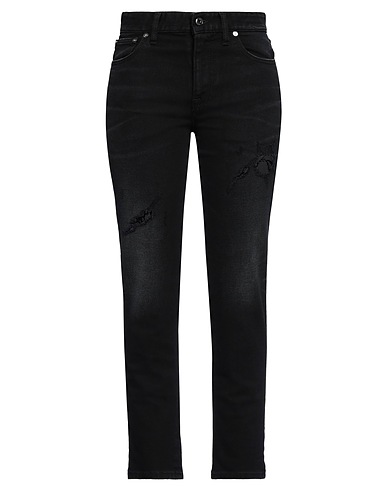 JUST CAVALLI Denim trousers Black 98% Cotton, 2% Elastane