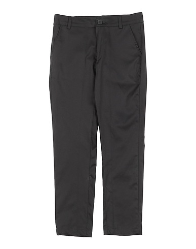 BRIAN RUSH Casual pants Black 98% Cotton, 2% Elastane