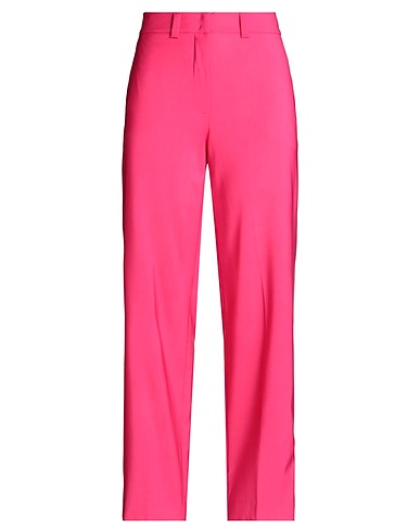 SEVENTY VENEZIA Casual pants Fuchsia 64% Linen, 35% Cotton, 1% Elastane