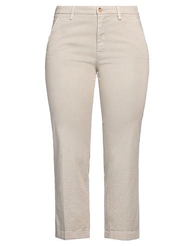 FAY Casual trouser Light grey 97% Cotton, 3% Elastane