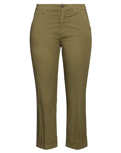 FAY Casual trouser VERDE MILITARE 97% Cotton, 3% Elastane