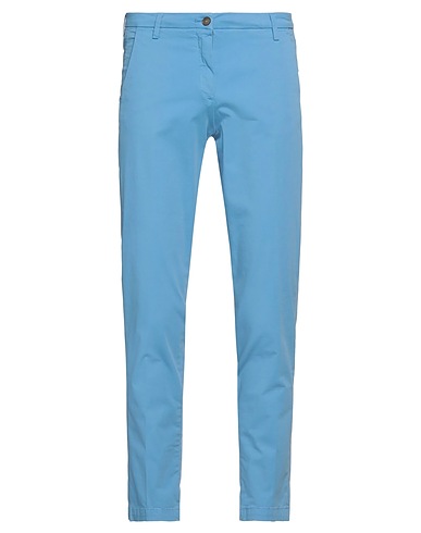BRIGLIA 1949 Casual trouser Light blue 97% Cotton, 3% Elastane