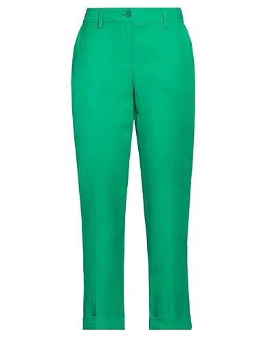 P.A.R.O.S.H. Casual pants Green 72% Viscose, 28% Linen