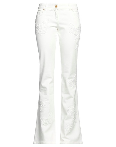 BLUMARINE Denim pants White 98% Cotton, 2% Elastane
