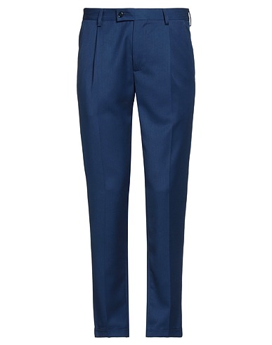 GREY DANIELE ALESSANDRINI Casual trouser Blue 65% Polyester, 35% Viscose