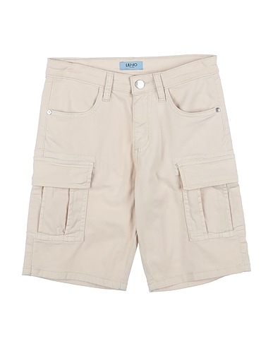 LIU •JO MAN Shorts & Bermuda Beige 98% Cotton, 2% Elastane