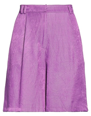 SILVIAN HEACH Shorts & Bermuda Purple 62% Viscose, 38% Polyester