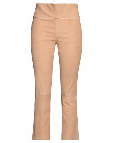 NOVE Casual pants CAMMELLO Ovine leather