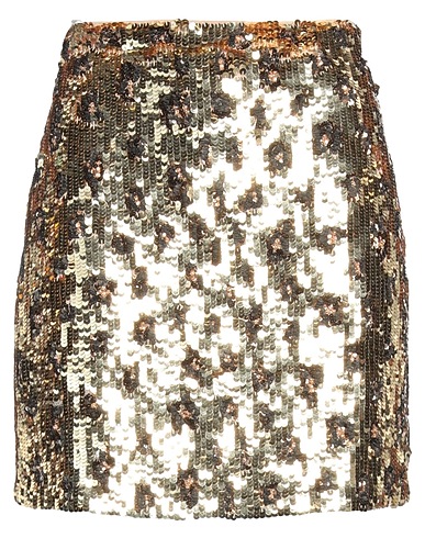 BLUMARINE Mini skirt Gold 100% Polyester