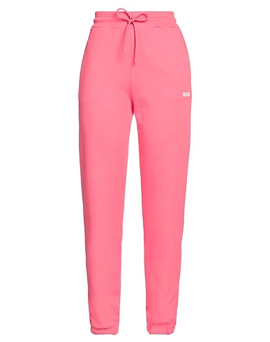 MSGM Pantalone Fucsia 100% Cotone