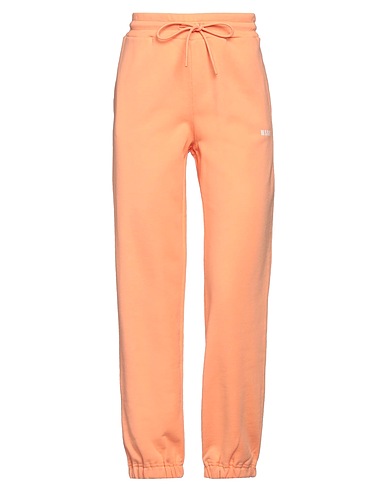 MSGM Pantalone Arancione 100% Cotone
