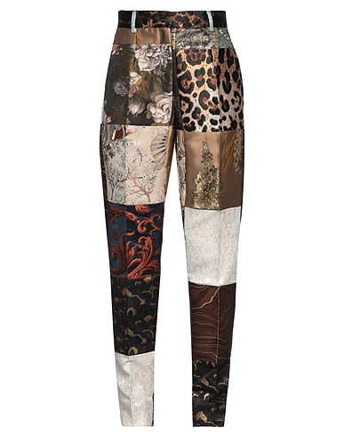 DOLCE&GABBANA Casual trouser Khaki 60% Polyester, 16% Synthetic fibers, 13% Wool, 10% Silk, 1% Cotton
