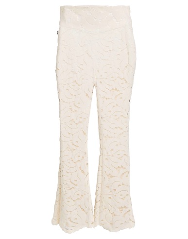 JIJIL Casual trouser Ivory 69% Cotton, 21% Polyamide, 10% Viscose, Elastane