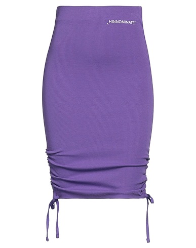 HINNOMINATE Midi skirt Purple 97% Cotton, 3% Elastane