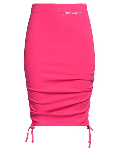 HINNOMINATE Midi skirt Fuchsia 97% Cotton, 3% Elastane